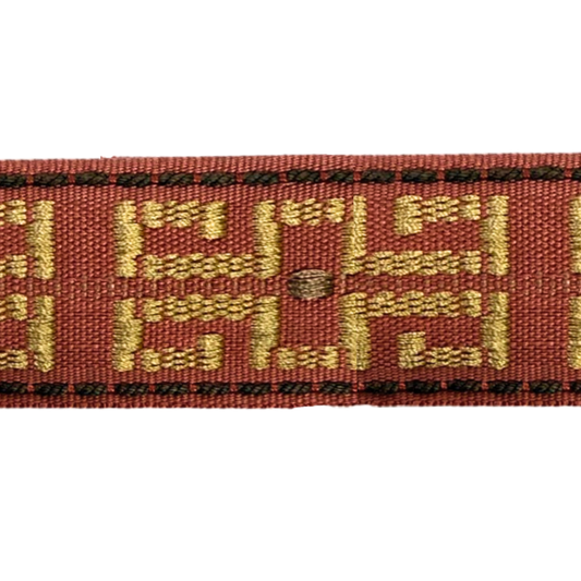 Godiva Collection - 1 1/2" width KEY PATTERN BRAID (25 Yard Roll) - BR-7096-88/66