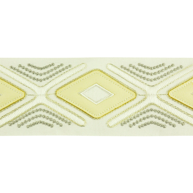 Embroidered Tape - 3" Width Diamond Design (23 YDS)-BR-7536-24