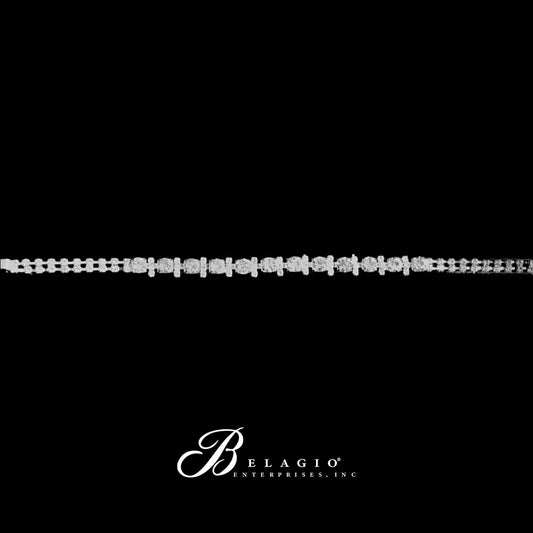 Belagio Enterprises - 1 Silver Rhinestone Elastic Headband - BRH-6