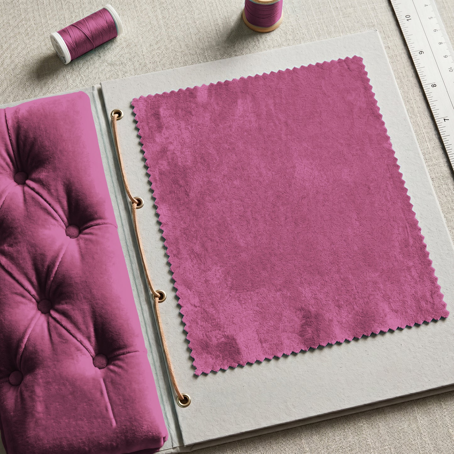 "Darling" Velvet Fabric (Fuchsia color)