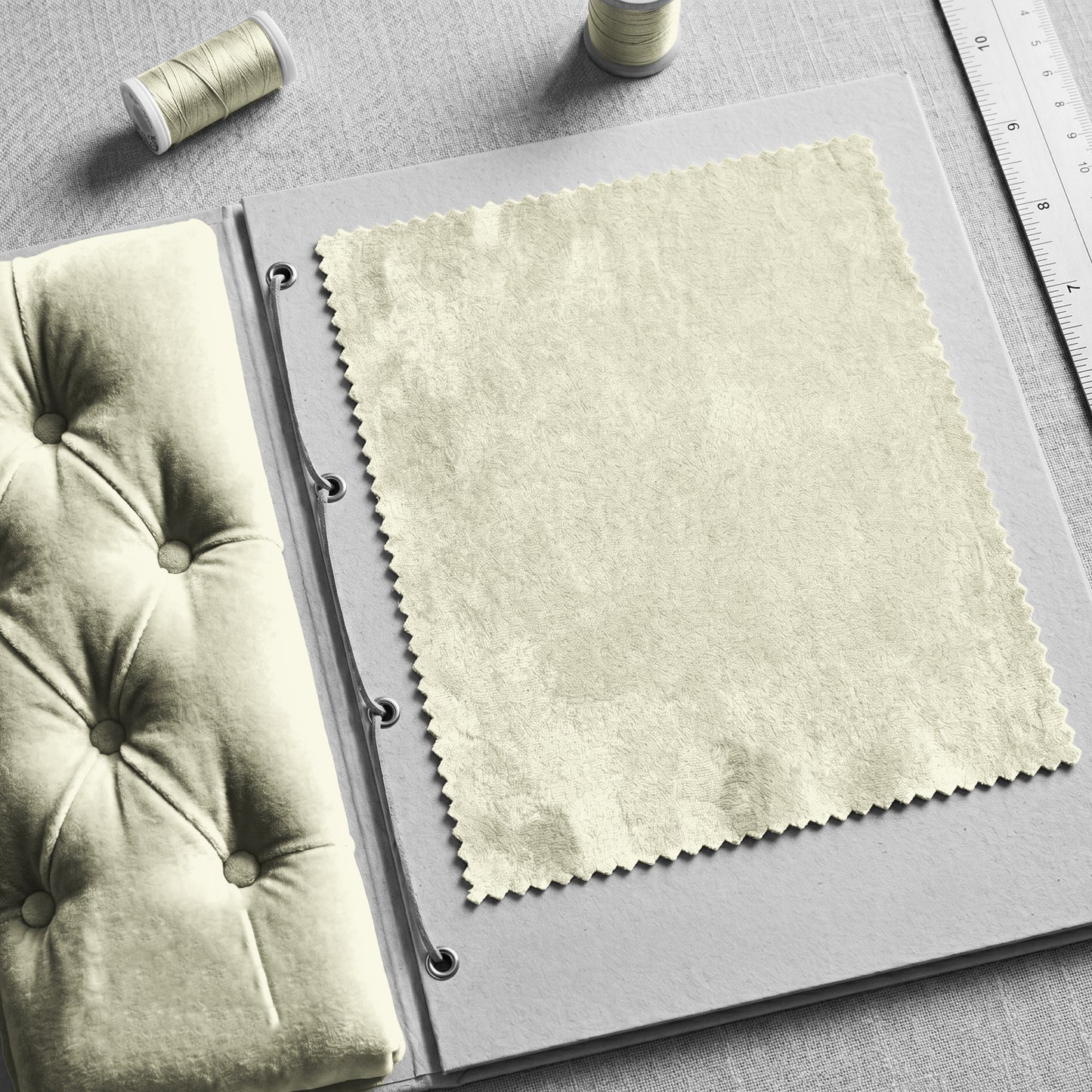 "Darling" Velvet Fabric (Oyster color)
