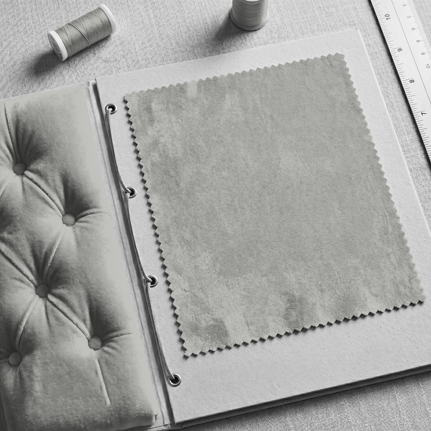 "Darling" Velvet Fabric (Silver color)