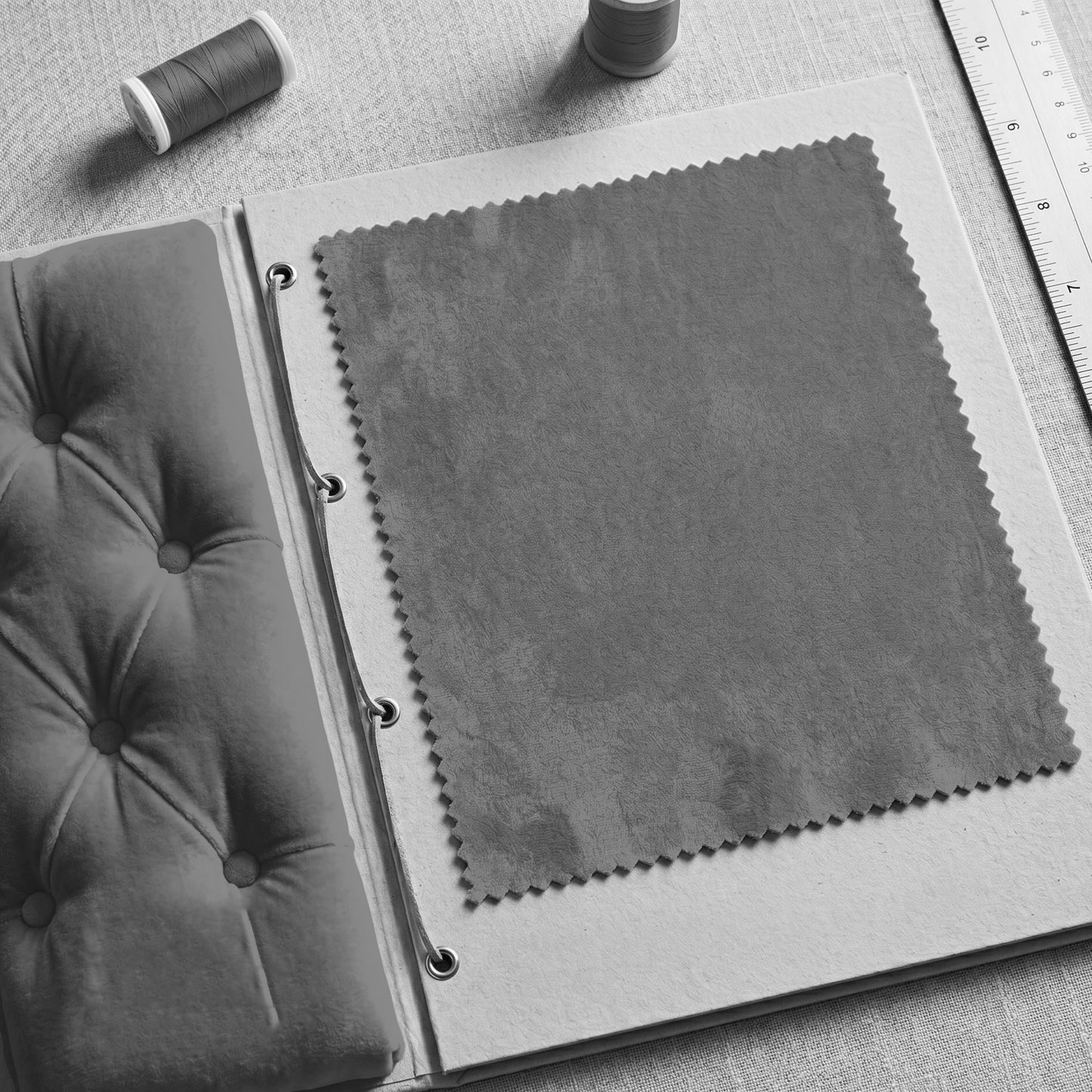 "Darling" Velvet Fabric (Smoke color)
