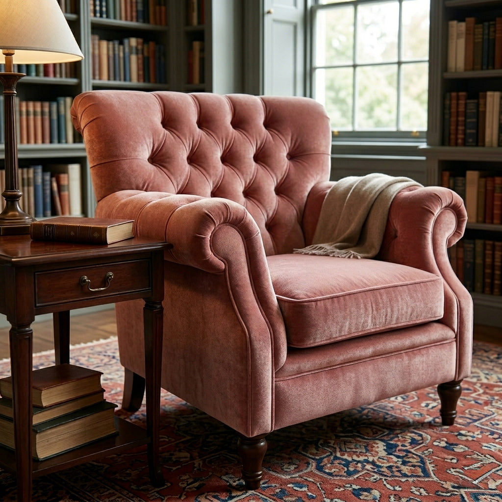 "Darling" Velvet Fabric (Wood Rose color)
