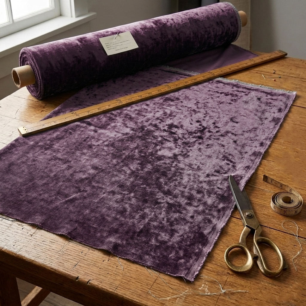 "Monterey Plain" Fabric (Plum color)