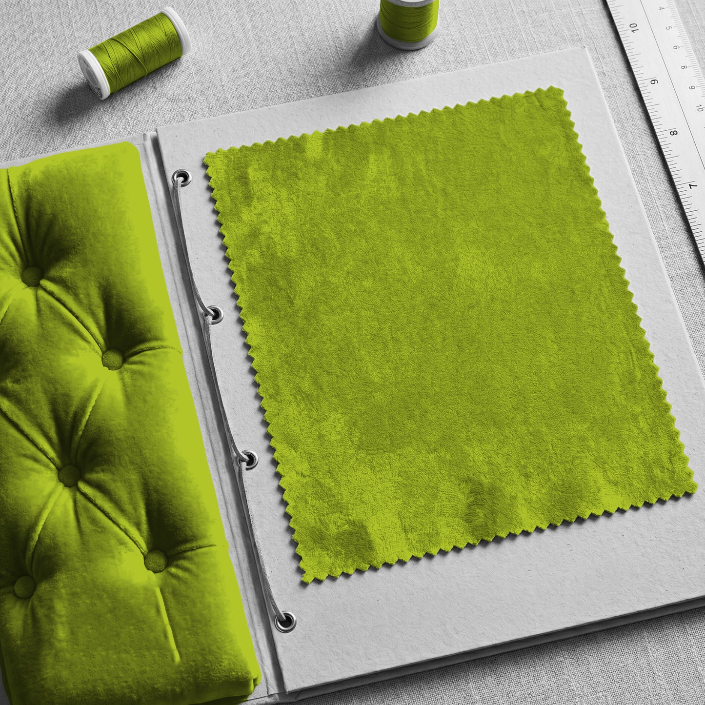 "Darling" Velvet Fabric (Kiwi color)