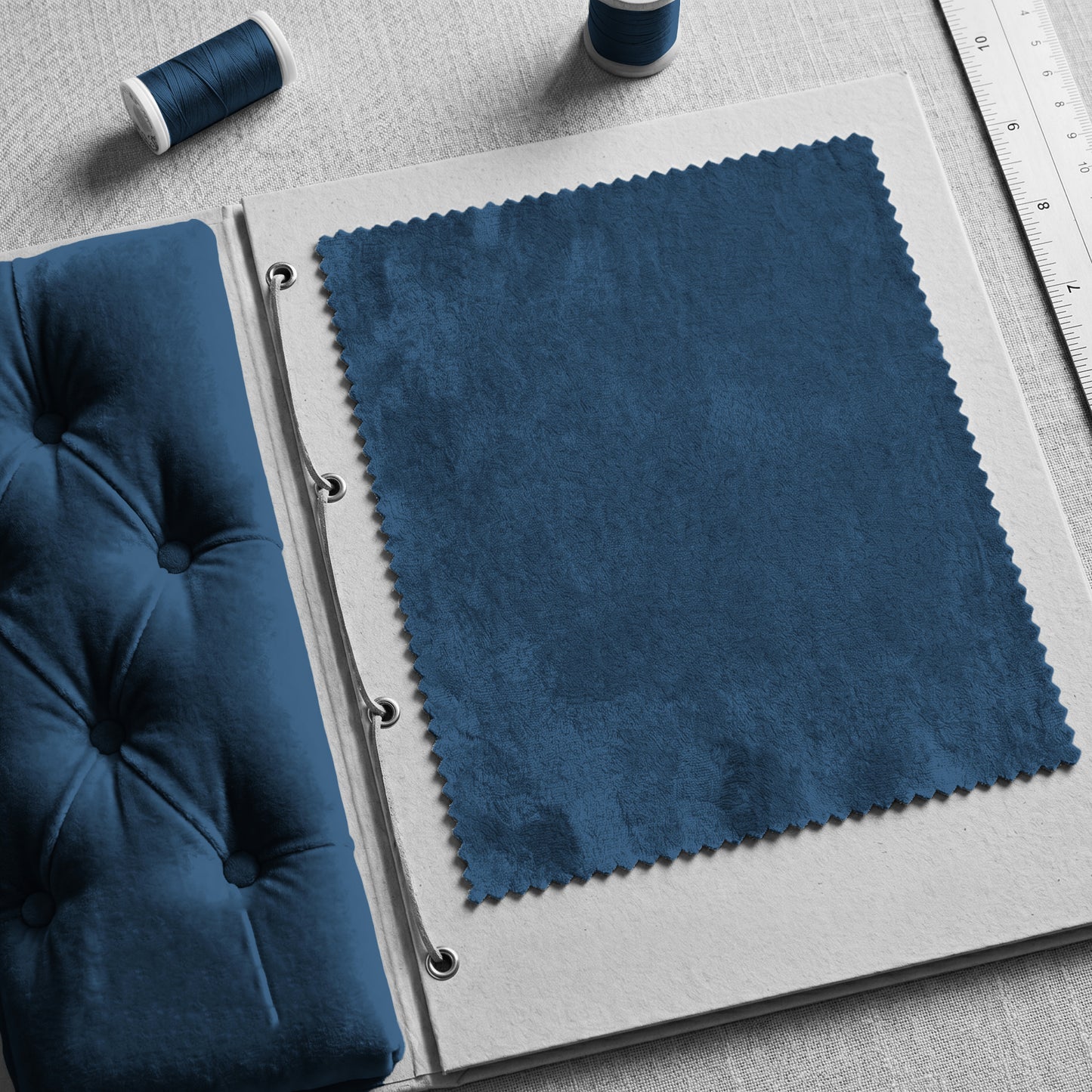 "Darling" Velvet Fabric (Liberty Blue color)