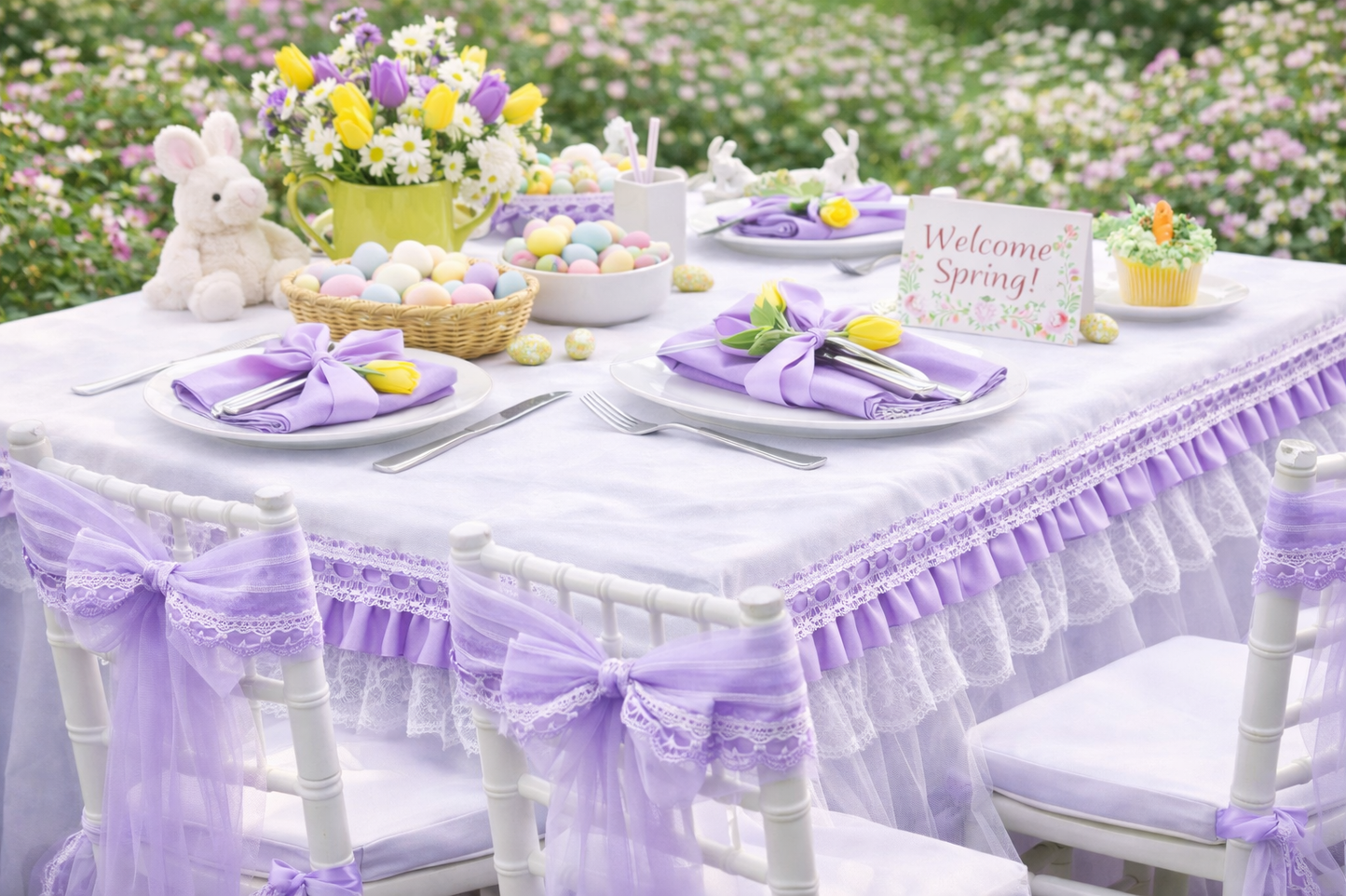 Lavender Fields Spring Table Decor Bundle