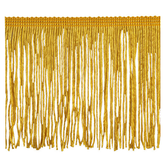 Belagio Enterprises 4" Chainette Fringe Trim, 10-Yard Roll – Gold – for Costumes, Apparel & Home Decor