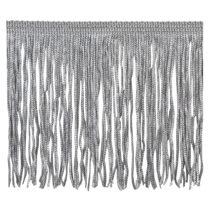 Belagio Enterprises 4" Chainette Fringe Trim, 10-Yard Roll – Silver – for Costumes, Apparel & Home Decor