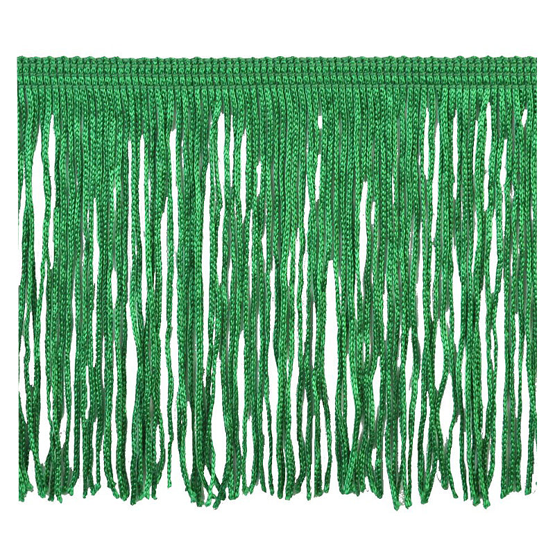 Belagio Enterprises 4" Chainette Fringe Trim, 10-Yard Roll – Emerald Green – for Costumes, Apparel & Home Decor