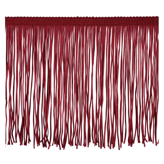 Belagio Enterprises 4" Chainette Fringe Trim, 10-Yard Roll – Burgundy – for Costumes, Apparel & Home Decor