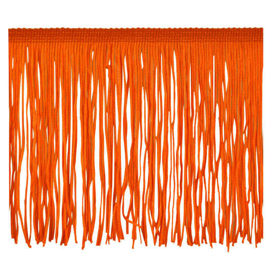 Belagio Enterprises 4" Chainette Fringe Trim, 10-Yard Roll – Orange – for Costumes, Apparel & Home Decor
