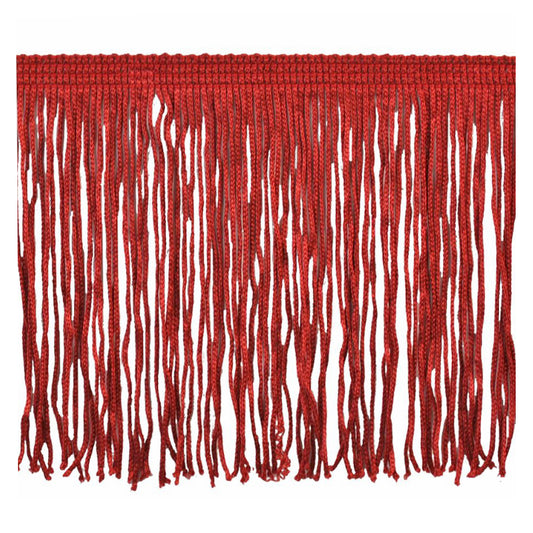 Belagio Enterprises 4" Chainette Fringe Trim, 10-Yard Roll – Red – for Costumes, Apparel & Home Decor