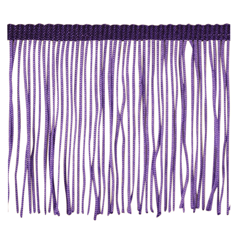 Belagio Enterprises 4" Chainette Fringe Trim, 10-Yard Roll – Purple – for Costumes, Apparel & Home Decor