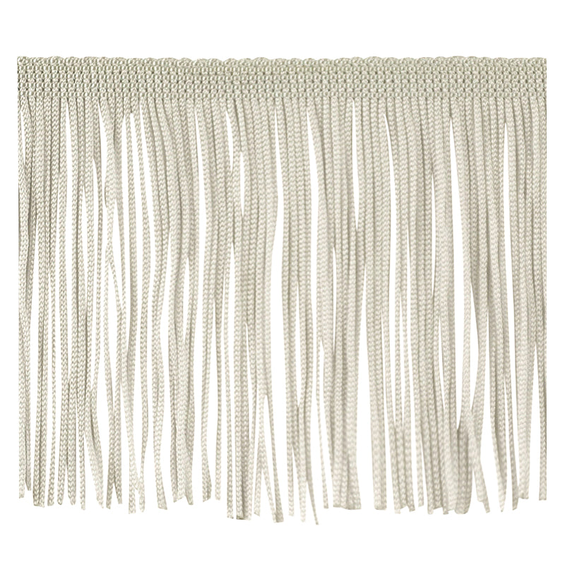 Belagio Enterprises 4" Chainette Fringe Trim, 10-Yard Roll – White – for Costumes, Apparel & Home Decor
