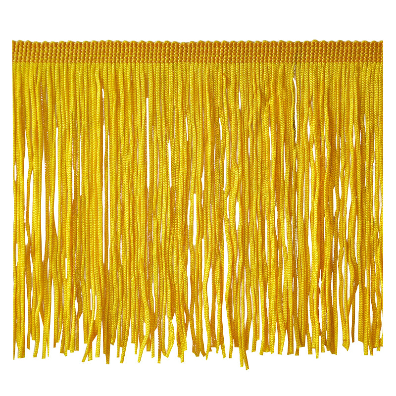 Belagio Enterprises 4" Chainette Fringe Trim, 10-Yard Roll – Yellow – for Costumes, Apparel & Home Decor