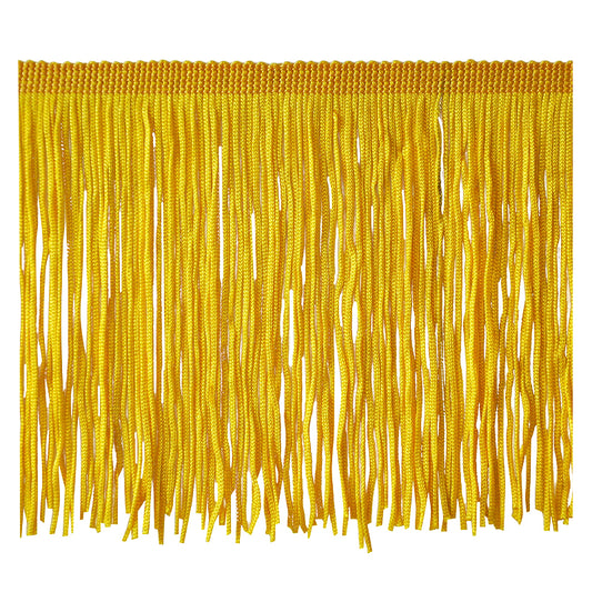Belagio Enterprises 4" Chainette Fringe Trim, 10-Yard Roll – Yellow – for Costumes, Apparel & Home Decor