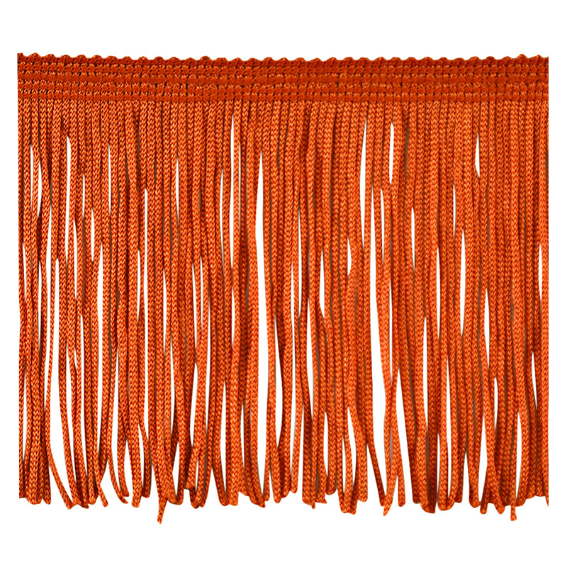 Belagio Enterprises 4" Chainette Fringe Trim, 10-Yard Roll – Brick Red – for Costumes, Apparel & Home Decor