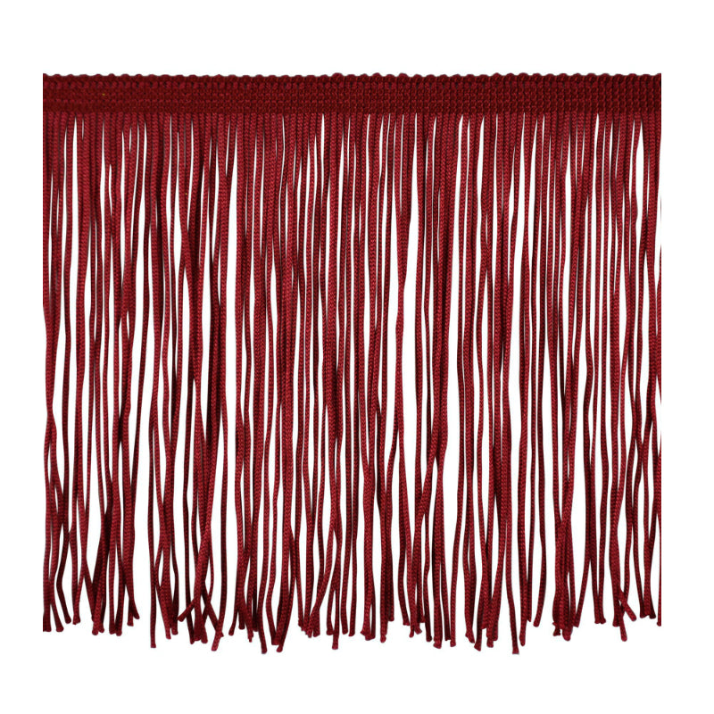 Belagio Enterprises 6" Chainette Fringe Trim, 10-Yard Roll – Burgundy – for Costumes, Apparel & Home Decor
