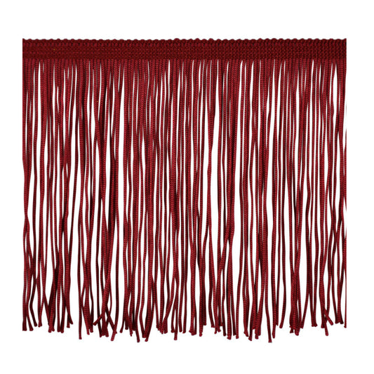 Belagio Enterprises 6" Chainette Fringe Trim, 10-Yard Roll – Burgundy – for Costumes, Apparel & Home Decor