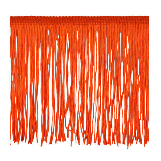 Belagio Enterprises 6" Chainette Fringe Trim, 10-Yard Roll – Orange – for Costumes, Apparel & Home Decor