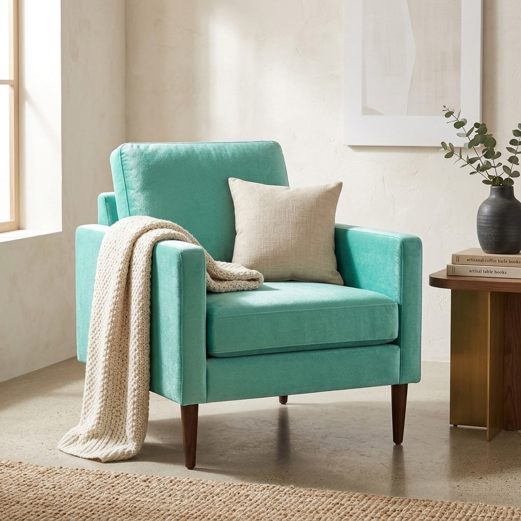 "Darling" Velvet Fabric (Pool color)