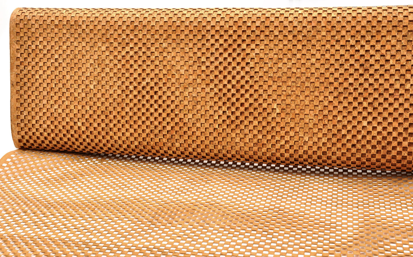 Real Cork Fabric, Natural, Basketweave Pattern_Style 1091_v2
