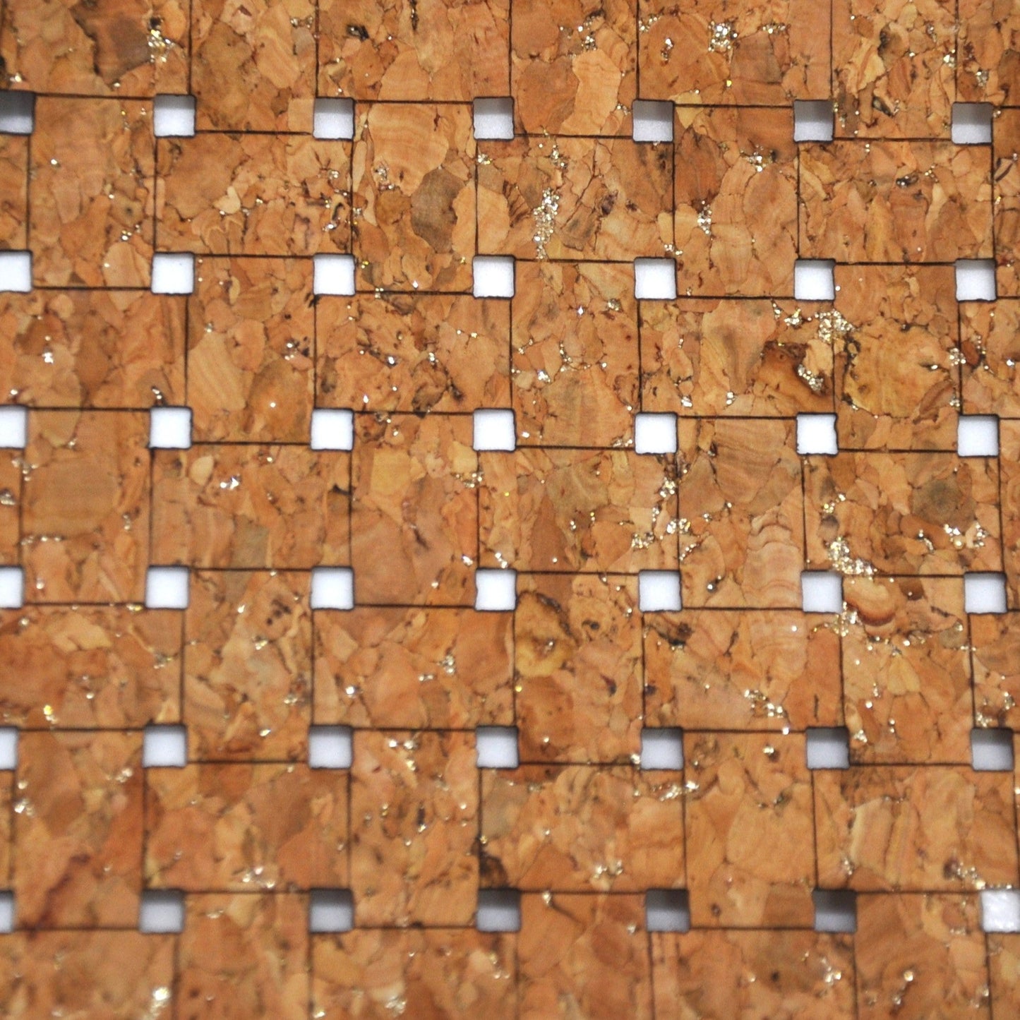 Real Cork Fabric, Natural, Lattice Pattern_Style 1092_main