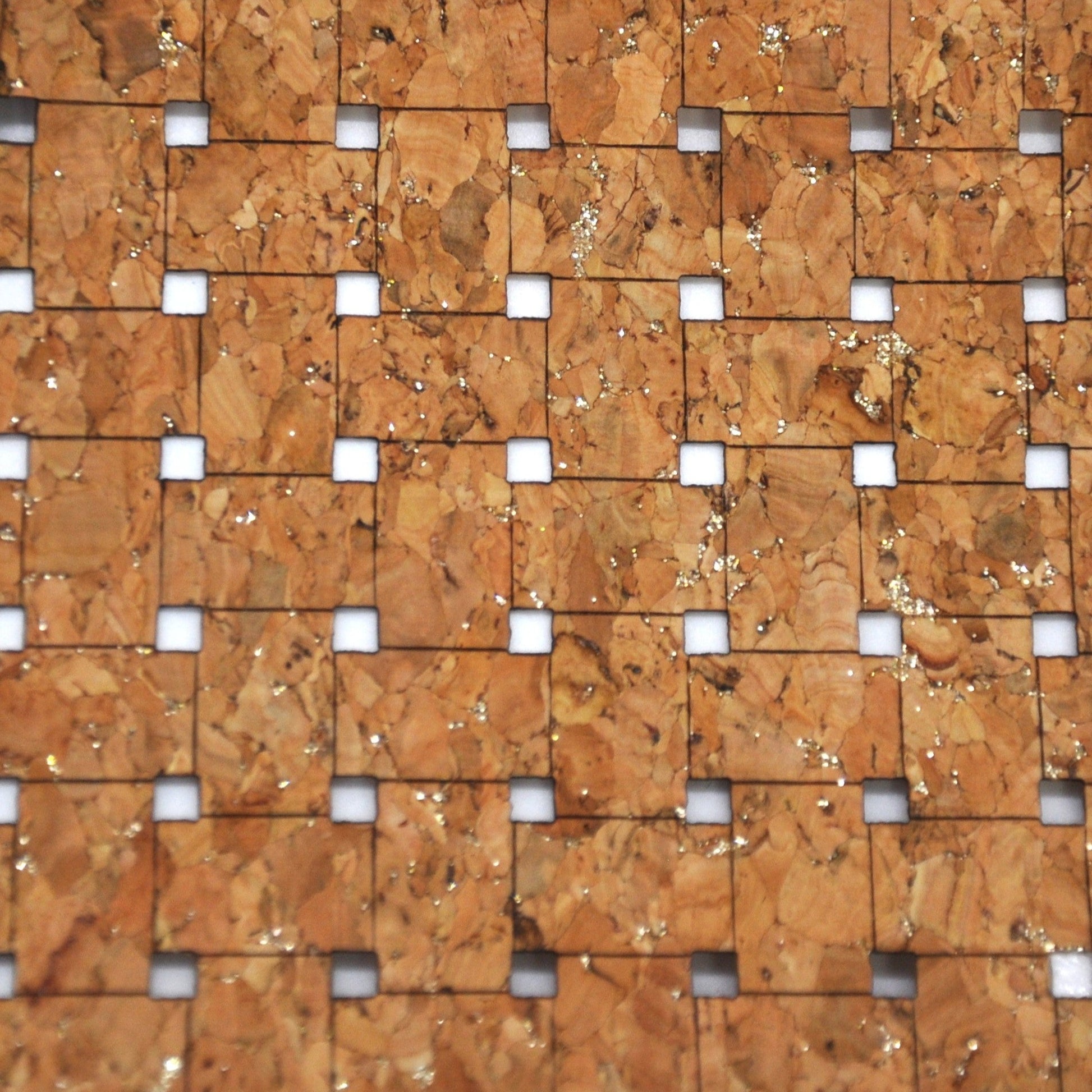 Real Cork Fabric, Natural, Lattice Pattern_Style 1092_main