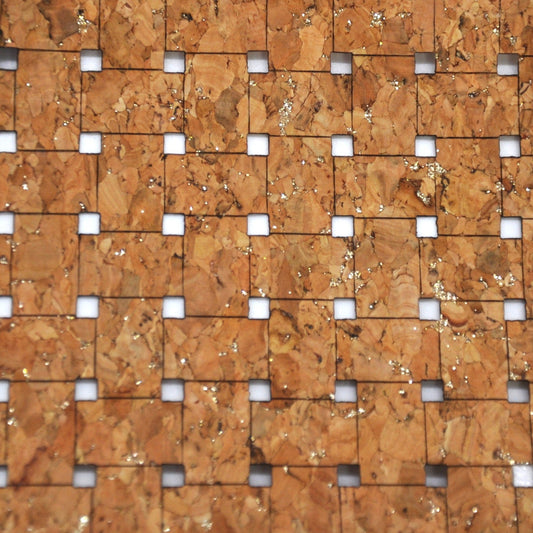 Real Cork Fabric, Natural, Lattice Pattern_Style 1092_main