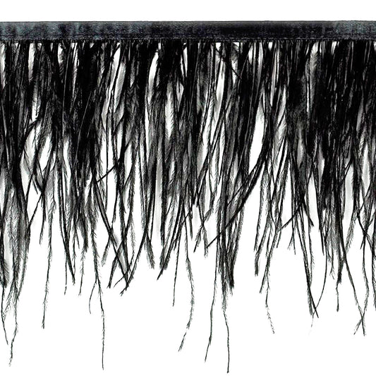 Ostrich Feather Trim - 6" Length (10 YDS)-B-1139-02