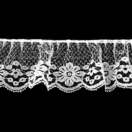 White Gathered Lace - 2 1/2" Width (40 YDS)-BL-8004