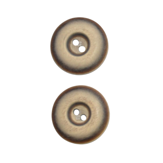 Belagio Enterprises 12pcs 3/4" Brown Resin Buttons – Style B10 – Colorfast & Durable Sewing Fasteners for Blazers, Knits, and Crafts (2pcs per Card | 6 Cards per Order)