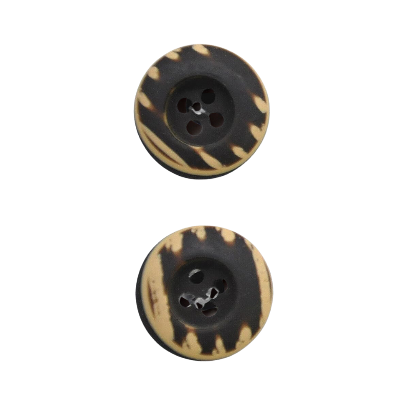 Belagio Enterprises 12pcs 3/4" Brown Resin Buttons – Style B12 – Colorfast & Durable Sewing Fasteners for Blazers, Knits, and Crafts (2pcs per Card | 6 Cards per Order)