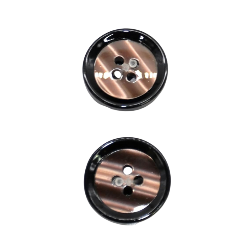 Belagio Enterprises 12pcs 3/4" Brown Resin Buttons – Style B4 – Colorfast & Durable Sewing Fasteners for Blazers, Knits, and Crafts (2pcs per Card | 6 Cards per Order)