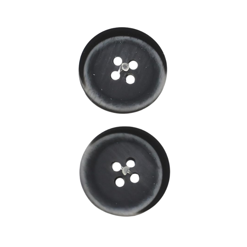 Belagio Enterprises 12pcs 3/4" Brown Resin Buttons – Style B8 – Colorfast & Durable Sewing Fasteners for Blazers, Knits, and Crafts (2pcs per Card | 6 Cards per Order)