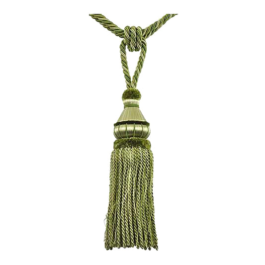 A mint green colored tassel tieback from the Mulberry Collection.