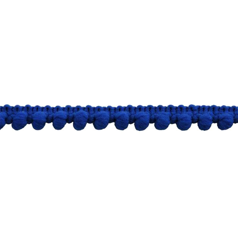 Belagio Enterprises Mini Pom-Pom Trim – Navy Blue – 1/4" Wide, 25-Yard Roll for Sewing, DIY Crafts & Home Décor