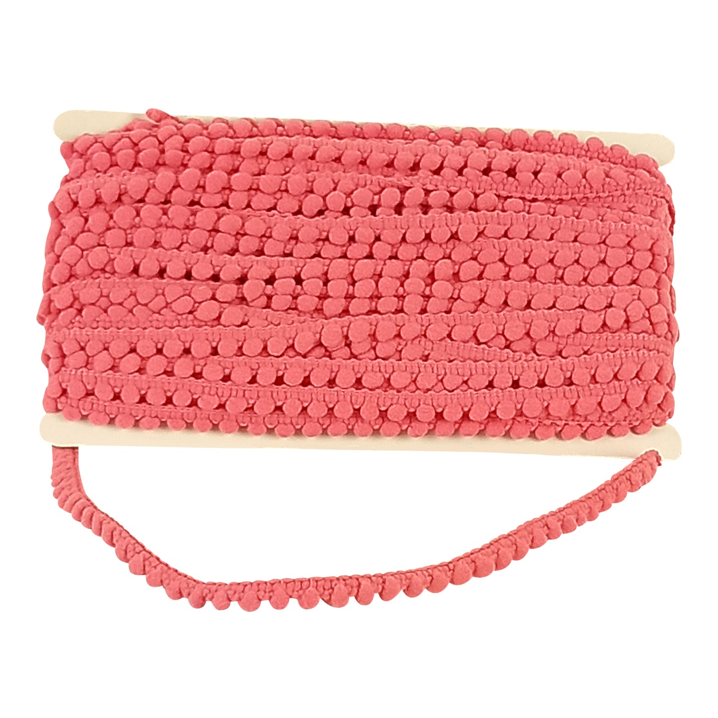 Belagio Enterprises Mini Pom-Pom Trim – Dusty Rose – 1/4" Wide, 25-Yard Roll for Sewing, DIY Crafts & Home Décor