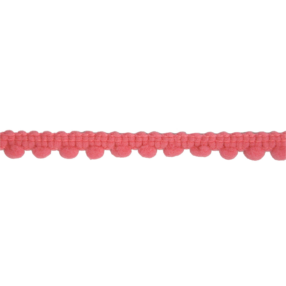 Belagio Enterprises Mini Pom-Pom Trim – Dusty Rose – 1/4" Wide, 25-Yard Roll for Sewing, DIY Crafts & Home Décor