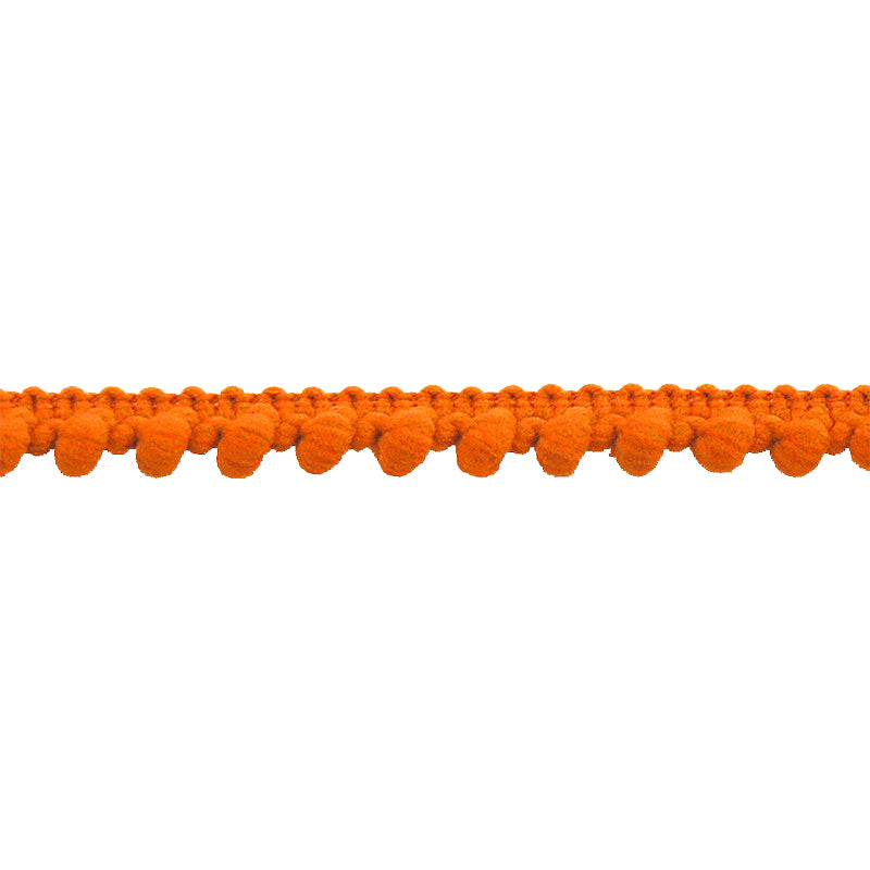 Belagio Enterprises Mini Pom-Pom Trim – Orange – 1/4" Wide, 25-Yard Roll for Sewing, DIY Crafts & Home Décor