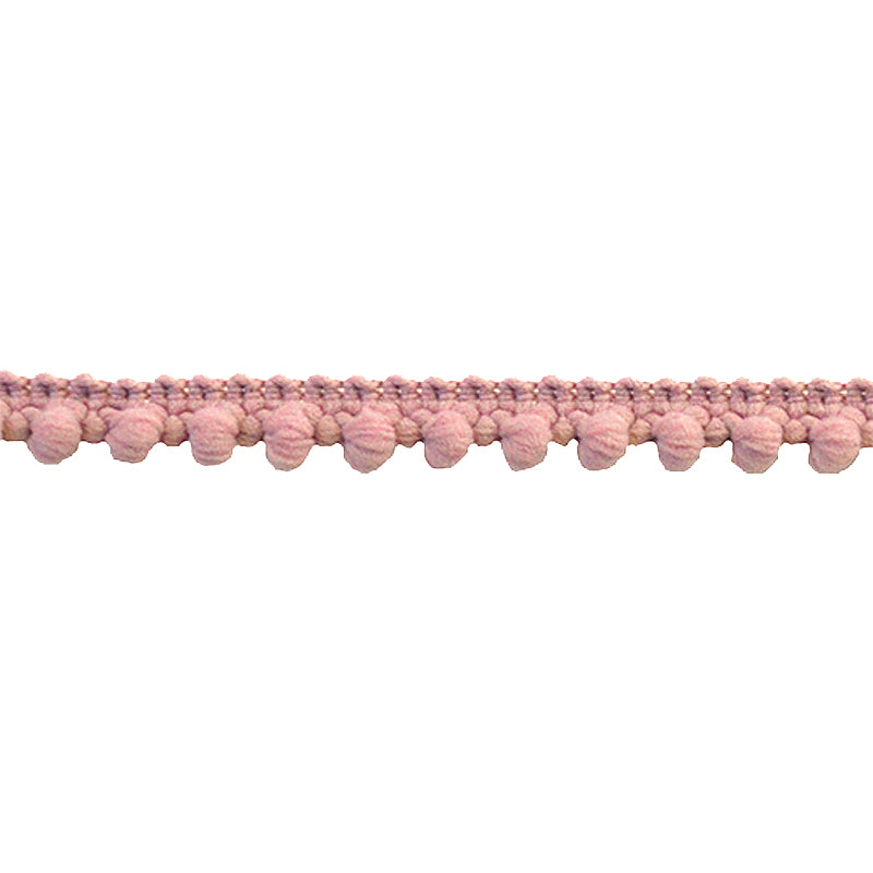 Belagio Enterprises Mini Pom-Pom Trim – Pink – 1/4" Wide, 25-Yard Roll for Sewing, DIY Crafts & Home Décor