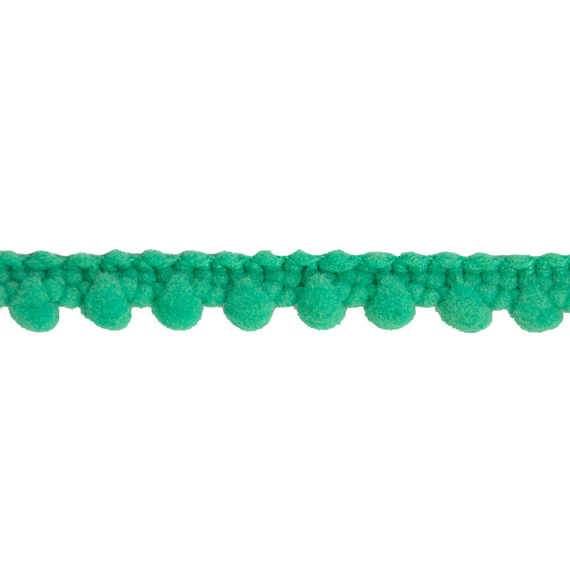 Belagio Enterprises Mini Pom-Pom Trim – Celadon Green – 1/4" Wide, 25-Yard Roll for Sewing, DIY Crafts & Home Décor