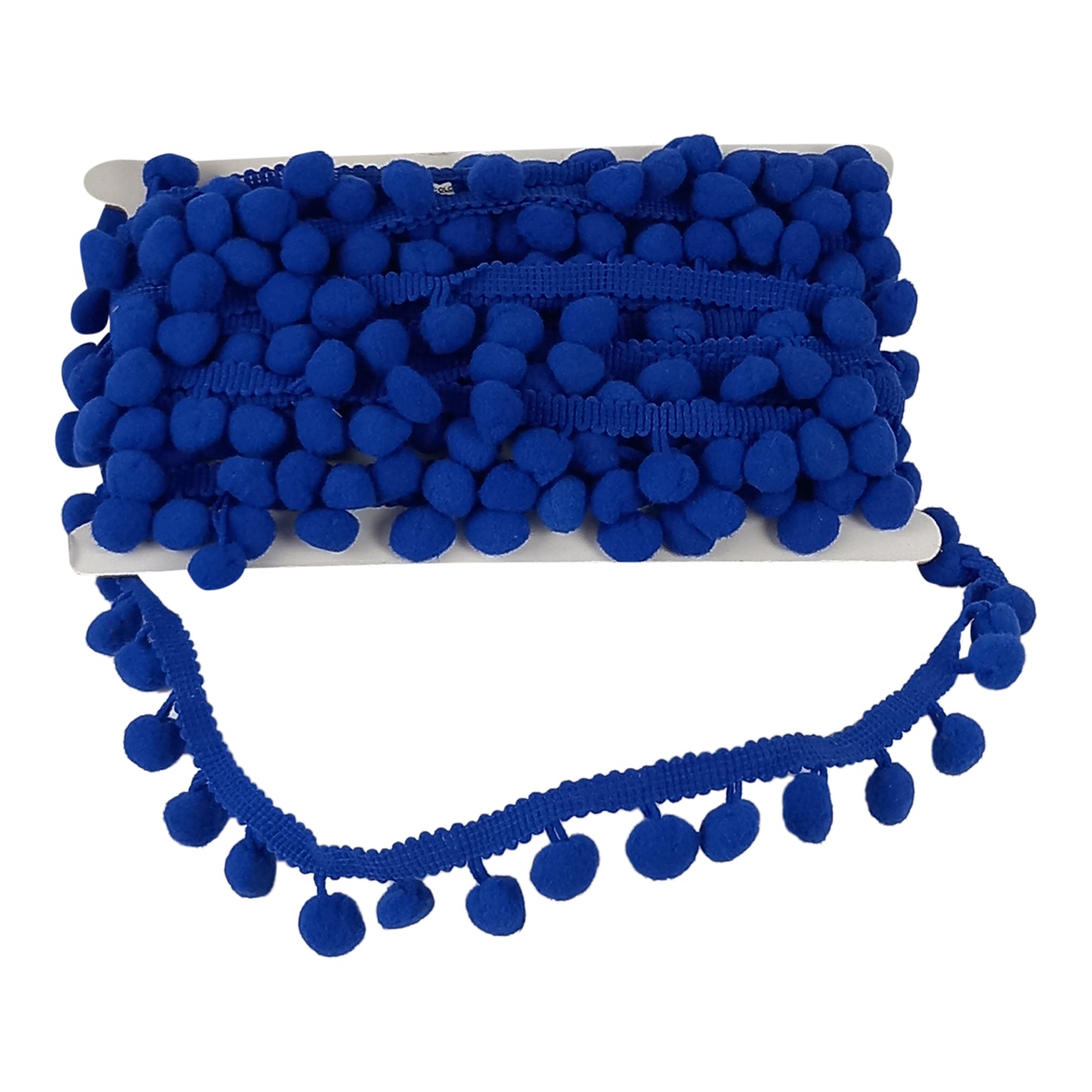 Belagio Enterprises  Pom-Pom Trim – Royal Blue – (5/8" Wide x 10-Yard Roll) for Sewing, DIY Crafts & Home Décor
