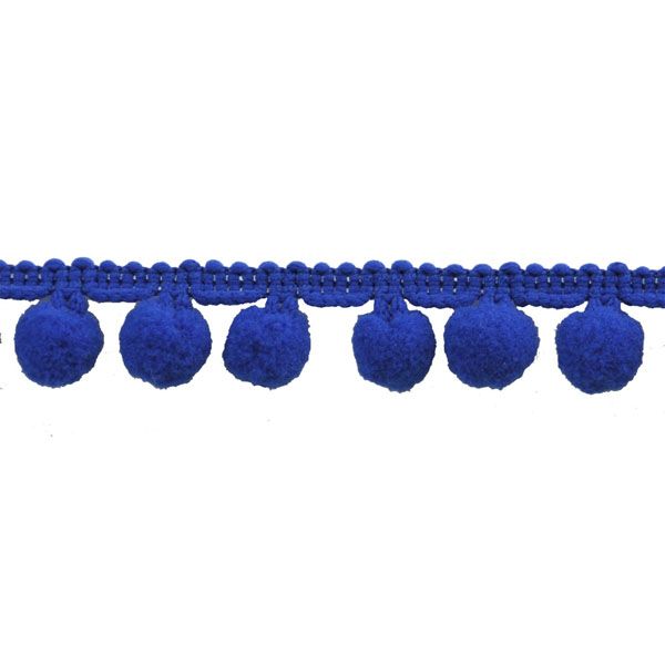 Belagio Enterprises  Pom-Pom Trim – Royal Blue – (5/8" Wide x 10-Yard Roll) for Sewing, DIY Crafts & Home Décor