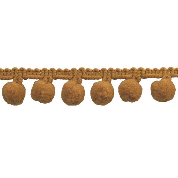 Belagio Enterprises  Pom-Pom Trim – Gold – (5/8" Wide x 10-Yard Roll) for Sewing, DIY Crafts & Home Décor