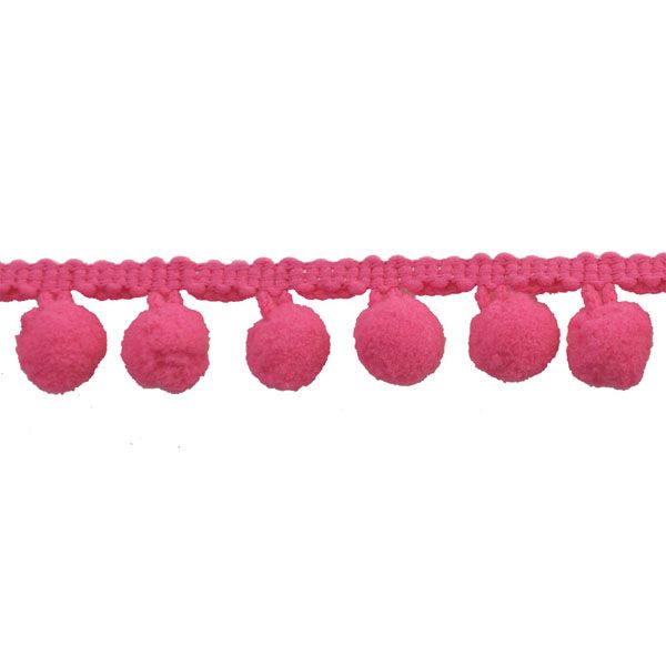 Belagio Enterprises  Pom-Pom Trim – Hot Pink – (5/8" Wide x 10-Yard Roll) for Sewing, DIY Crafts & Home Décor