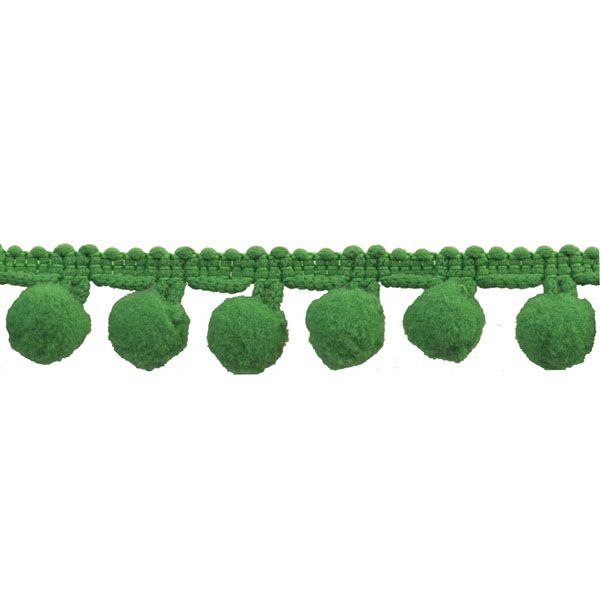 Belagio Enterprises  Pom-Pom Trim – Emerald Green – (5/8" Wide x 10-Yard Roll) for Sewing, DIY Crafts & Home Décor