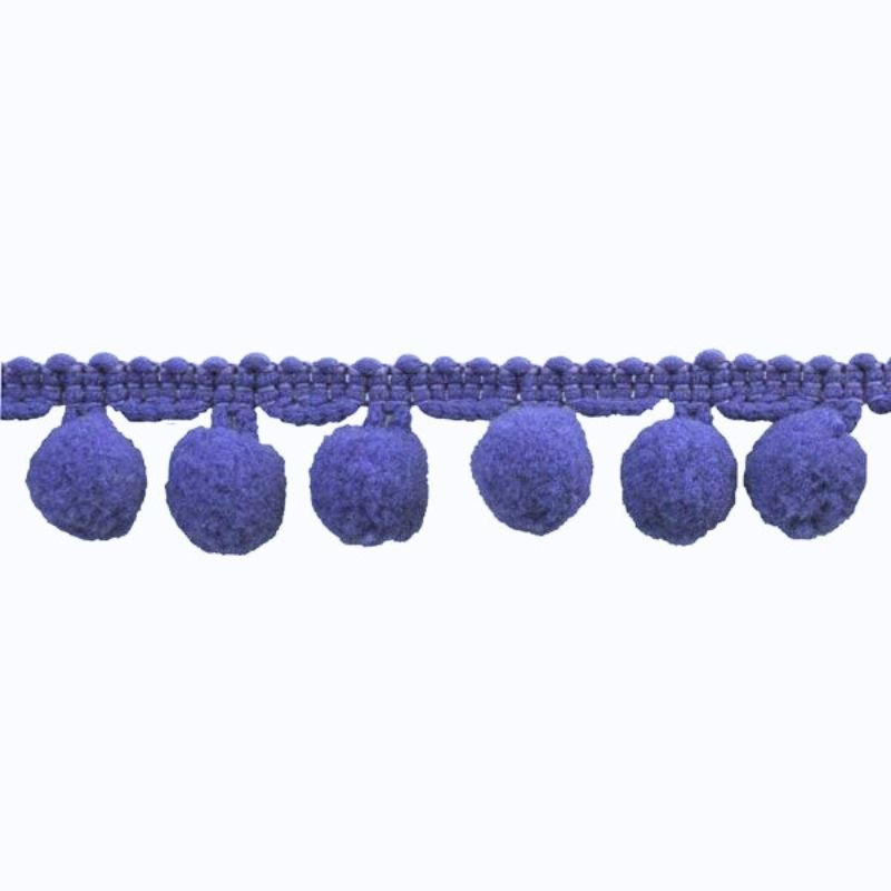Belagio Enterprises  Pom-Pom Trim – Purple – (5/8" Wide x 10-Yard Roll) for Sewing, DIY Crafts & Home Décor